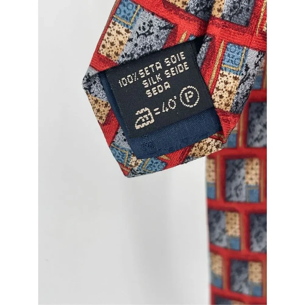 Vintage‎ Ermenegildo Zegna Tie Silk Red